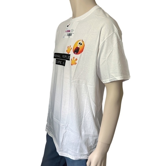 Graphic Screen Print Custom Tee T-Shirt Shirt Top Normal People Scare Me NWT - Picture 3 of 10